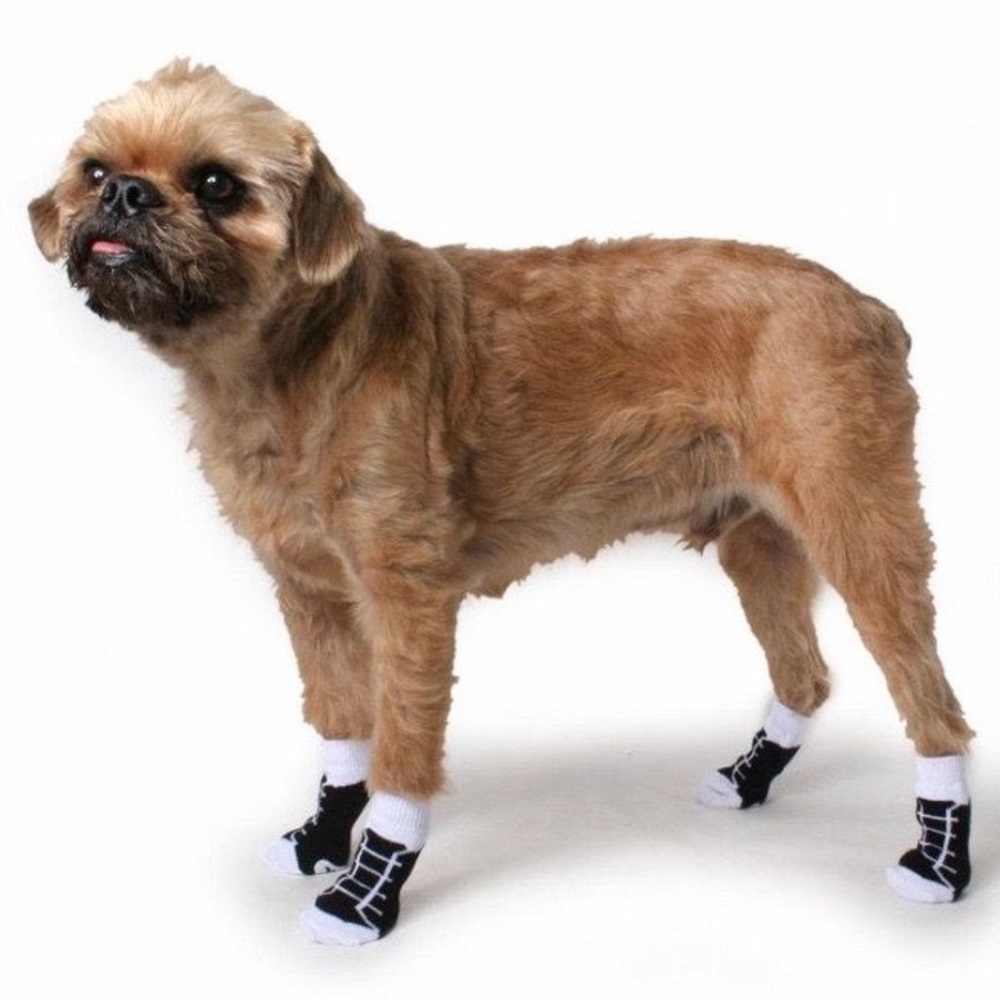 NWT • PC Pets • PAWks Anti-Slip Dog Socks • Black